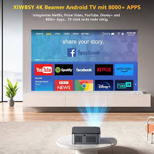 XIWBSY 4K Android TV Projektor: 20.000 Lumen Heimkino