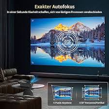 Smart 4K Beamer mit Android TV und WIFI6