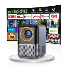 Mini Beamer 1080p - Tragbarer Smart TV Projektor mit WiFi