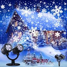 Moxled Weihnachtsprojektor für Außen – Doppelter Kopf LED