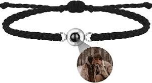 Personalisierbares Foto-Projektionsarmband mit Bild im Stein