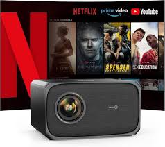Jimveo 4K Projektor: Offiziell Netflix & Dolby Audio