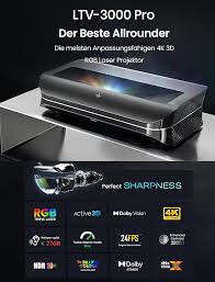 AWOL VISION LTV-3000 Pro 4K 3D Laser Beamer