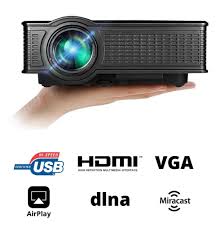 La Vague LV-HD171 Mini-LED-Projektor in Schwarz